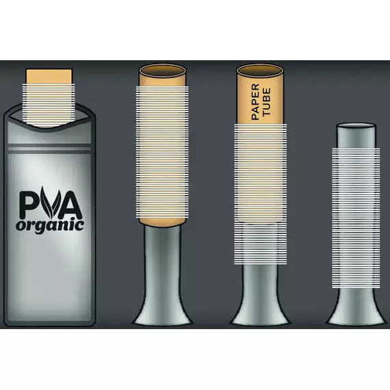 ПВА-система Katran PVA mesh system + wooden plunger 24mm 7m, фото , изображение 3